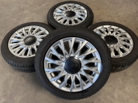 15 inch originele velgen + zomerbanden Fiat 500 52009577