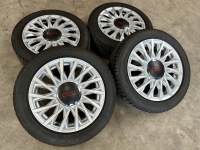 15 inch originele velgen + zomerbanden Fiat 500 52009577