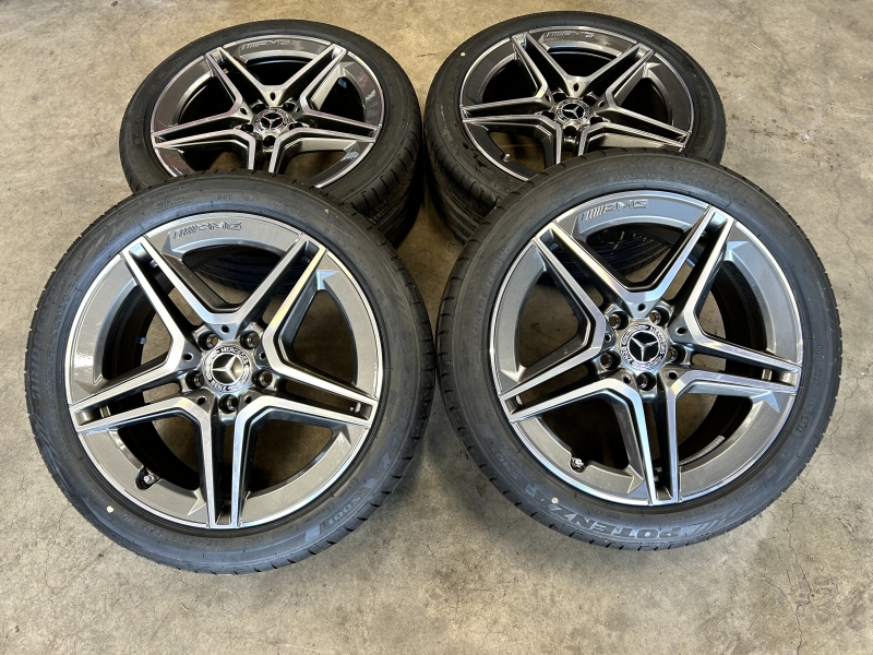 18 inch originele C43 AMG velgen + zomerbanden Mercedes C klasse W205 A2054019500 A2054019600