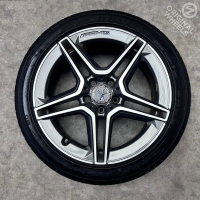 18 inch originele AMG velgen + zomerbanden Mercedes C klasse W205 A2054019500 A2054019600