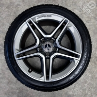 18 inch originele AMG velgen + zomerbanden Mercedes C klasse W205 A2054019500 A2054019600