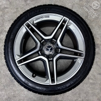18 inch originele AMG velgen + zomerbanden Mercedes C klasse W205 A2054019500 A2054019600