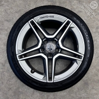 18 inch originele AMG velgen + zomerbanden Mercedes C klasse W205 A2054019500 A2054019600