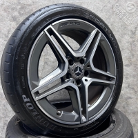 18 inch originele AMG velgen + zomerbanden Mercedes C klasse W205 A2054019500 A2054019600
