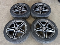 18 inch originele AMG velgen + zomerbanden Mercedes C klasse W205 A2054019500 A2054019600
