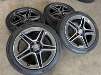 18 inch originele AMG velgen + zomerbanden Mercedes C klasse W205 A2054019500 A2054019600