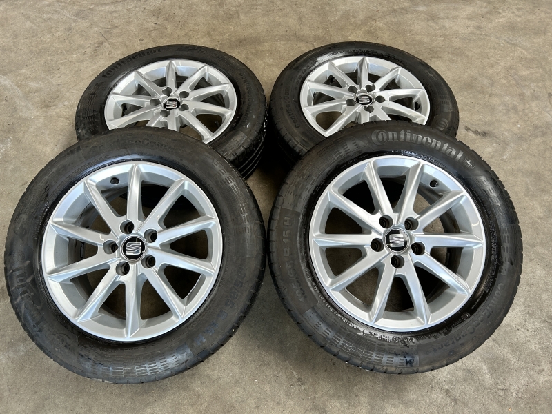 15 inch originele velgen + zomerbanden Seat Ibiza 185 60 15 5x100