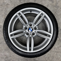 19 inch originele velgen + zomerbanden BMW 5 serie Styling 351 M 7842652 7842653
