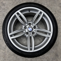 19 inch originele velgen + zomerbanden BMW 5 serie Styling 351 M 7842652 7842653