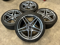 19 inch originele C63 AMG velgen + winterbanden Mercedes C klasse A2054011900 A2054012000