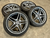 19 inch originele C63 AMG velgen + winterbanden Mercedes C klasse A2054011900 A2054012000