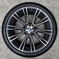 21 inch originele velgen + zomerbanden bmw X3 X4 G01 G02 style 726 i 8043670 | 8043671