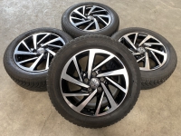 16 inch originele Woodstock velgen + 4 seizoenen banden VW Golf 7 5G0601025DM