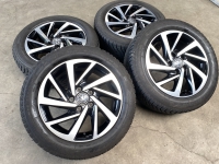 16 inch originele Woodstock velgen + 4 seizoenen banden VW Golf 7 5G0601025DM