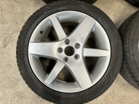 17 inch originele AERO velgen + vierseizoenen banden SAAB 9-5 / 9-3