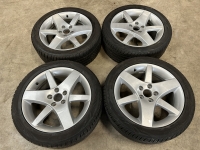 17 inch originele AERO velgen + vierseizoenen banden SAAB 9-5 / 9-3