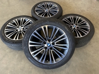 18 inch originele velgen + zomerbanden BMW 5 serie G30 G31 styling 634 6863420