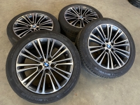 18 inch originele velgen + zomerbanden BMW 5 serie G30 G31 styling 634 6863420