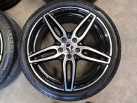 19 inch originele AMG velgen + zomerbanden Mercedes E klasse A2134012000 A2134012100 