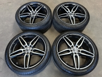 19 inch originele AMG velgen + zomerbanden Mercedes E klasse A2134012000 A2134012100 