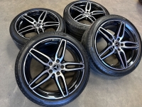 19 inch originele AMG velgen + zomerbanden Mercedes E klasse A2134012000 A2134012100 