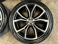 18 inch originele Köln velgen + zomerbanden VW t-cross zwart / zilver 2GM601025F