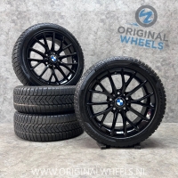 17 inch originele velgen + winterbanden BMW 1 serie F20 style 380 6796205 zwart