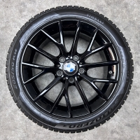 17 inch originele velgen + winterbanden BMW 1 serie F20 style 380 6796205 zwart