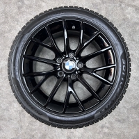 17 inch originele velgen + winterbanden BMW 1 serie F20 style 380 6796205 zwart