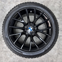 17 inch originele velgen + winterbanden BMW 1 serie F20 style 380 6796205 zwart