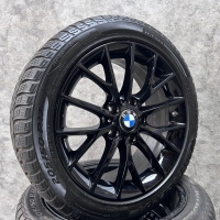 17 inch originele velgen + winterbanden BMW 1 serie F20 style 380 6796205 zwart