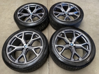 21 inch originele velgen + winterbanden  BMW X5 X6 G05 G06 style 741 M 8071998 / 8071999 
