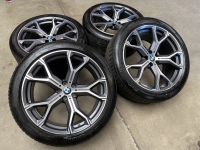 21 inch originele velgen + winterbanden  BMW X5 X6 G05 G06 style 741 M 8071998 / 8071999 