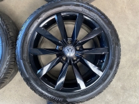 zwarte 17 inch Dijon velgen + zomerbanden Volkswagen Golf 7 5GO601025BF