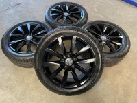 zwarte 17 inch Dijon velgen + zomerbanden Volkswagen Golf 7 5GO601025BF