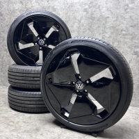 20  inch originele Sanya velgen + zomerbanden Volkswagen ID.3 10A601025B zwart