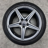 18 inch originele AMG velgen + zomerbanden Mercedes C klasse W205 A2054011100 | A2054011200