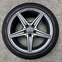 18 inch originele AMG velgen + zomerbanden Mercedes C klasse W205 A2054011100 | A2054011200