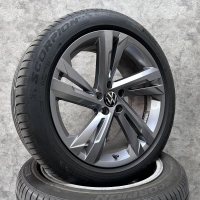 19 inch originele Valencia velgen + zomerbanden Volkswagen Tiguan R line 5NA601025AG