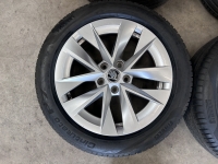 17  inch originele Rotare velgen + zomerbanden Skoda Octavia 5E3601025