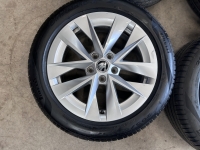 17  inch originele Rotare velgen + zomerbanden Skoda Octavia 5E3601025