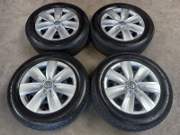 16 inch originele velgen + wieldoppen + winterbanden Volkswagen T-Roc set 1