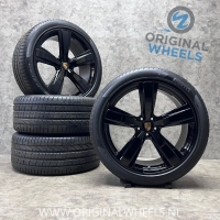 21 inch originele velgen + zomerbanden Porsche Macan 95B601025FE 95B601025FF