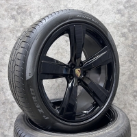 21 inch originele velgen + zomerbanden Porsche Macan 95B601025FE 95B601025FF