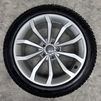 18 inch originele velgen + winterbanden Audi A4 B9 225 45 18 8W0601025ED (set A)