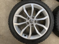 18 inch originele velgen + winterbanden Audi A4 B9 225 45 18 8W0601025ED (set A)