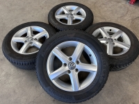 15 inch originele Aspen velgen + winterbanden Volkswagen Golf 5G0071495 