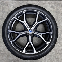 21 inch originele velgen + zomerbanden BMW X5 X6 G05 G06 style 741 M 8071998&nbsp;8071999&nbsp;set 1