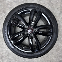 17 inch originele JCW velgen + zomerbanden Mini Cooper One JCW 501 6856057 set 1