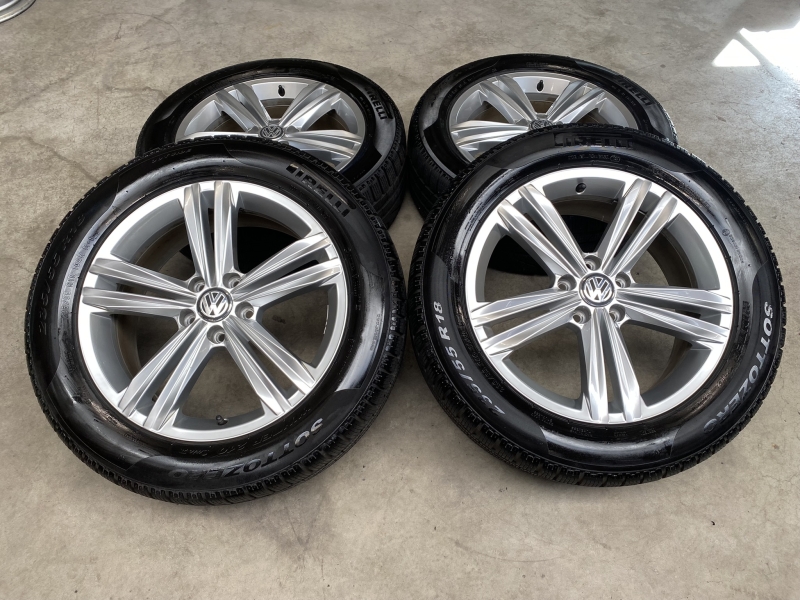 18 inch originele Sebring velgen + winterbanden Volkswagen Tiguan 5NA601025M set 1